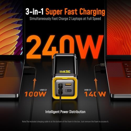 Large capacity 240W laptop power bank — photo 4
