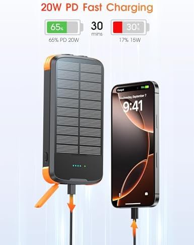 Solar power bank with 40000mAh capacity — photo 4