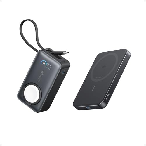 Slim magnetic power pack with integrated cord