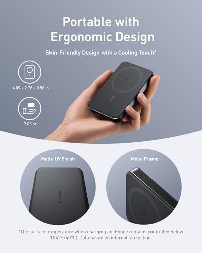 Slim magnetic power pack with integrated cord — photo 4