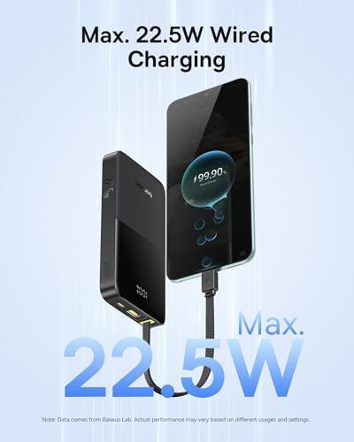 Portable charger with built-in braided cable — photo 3