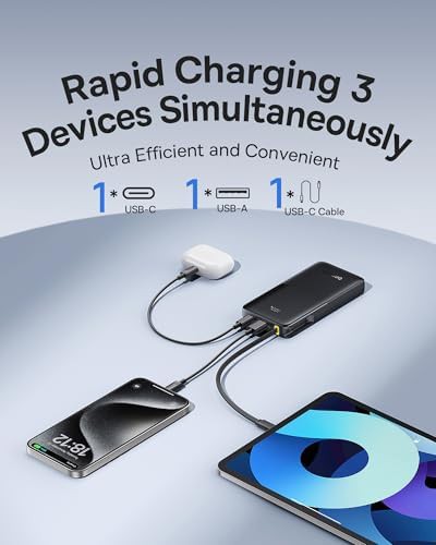 Portable charger with built-in braided cable — photo 4