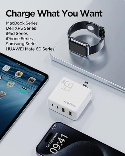 White foldable GaN charger and battery pack — photo 3