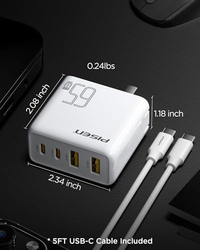 White foldable GaN charger and battery pack — photo 4