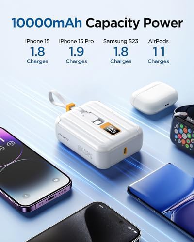 White foldable GaN charger and battery pack — photo 5
