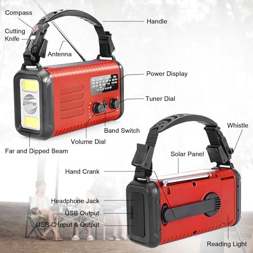 Emergency Radio with Hand Crank Power Bank — photo 4