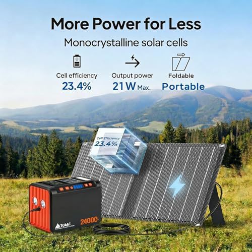Portable solar generator with AC outlet — photo 4