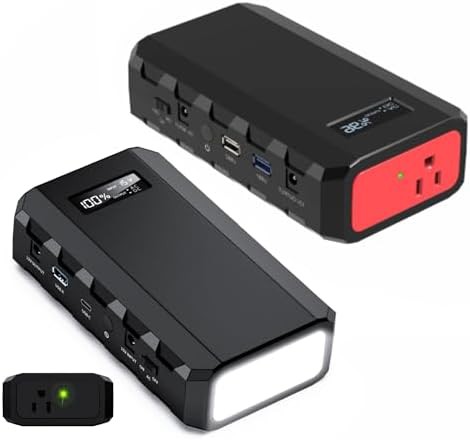Laptop power bank with ac outlet for travel
