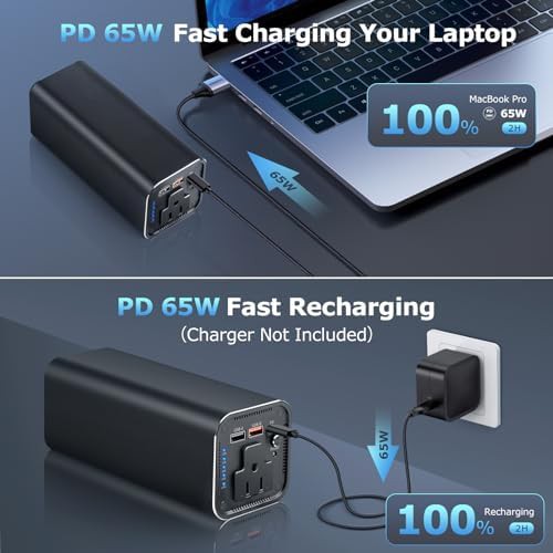 Portable power bank with 65W bidirectional charging — photo 3