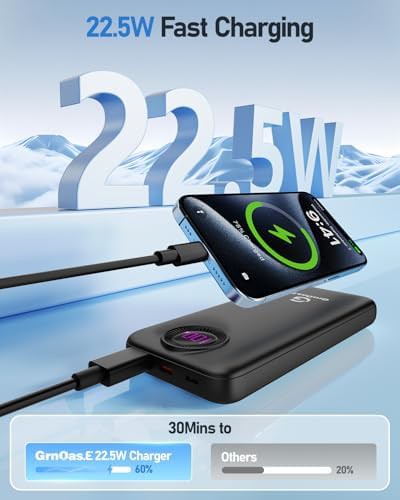 Fast charging power bank with two cables — photo 3