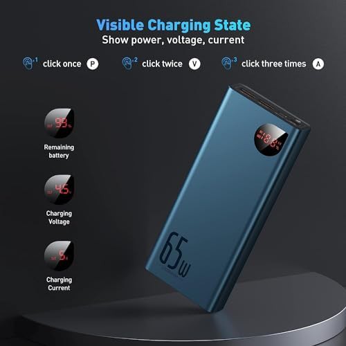 High capacity 65W fast charging power bank — photo 3