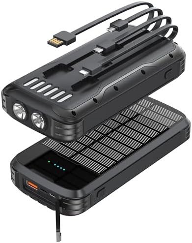 High capacity solar power bank with fast charging