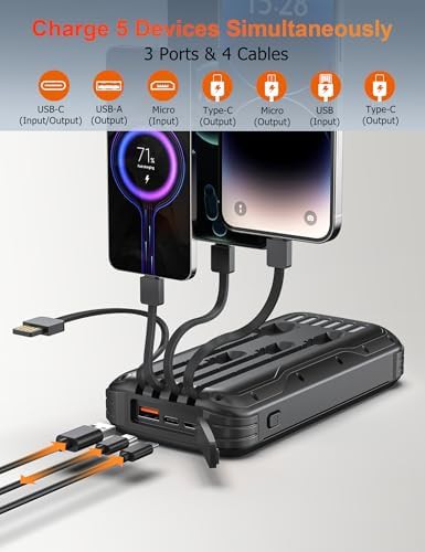 High capacity solar power bank with fast charging — photo 3