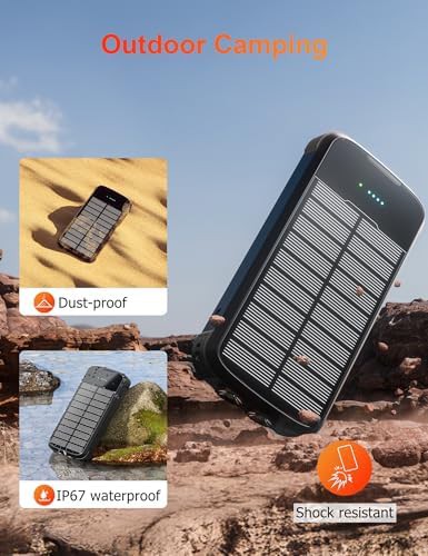 High capacity solar power bank with fast charging — photo 5