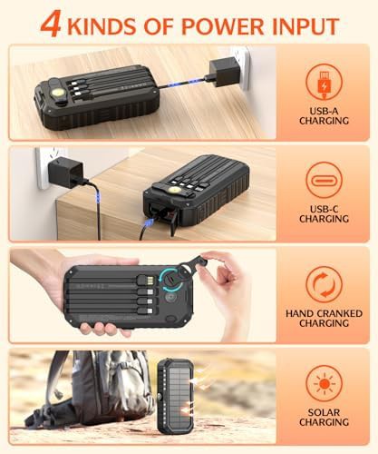Solar and Hand Crank Emergency Power Bank — photo 4