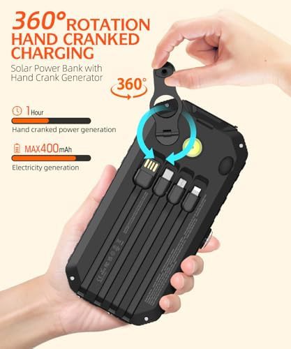 Solar and Hand Crank Emergency Power Bank — photo 5