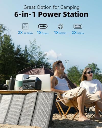 Portable power station with 40W solar panel — photo 4