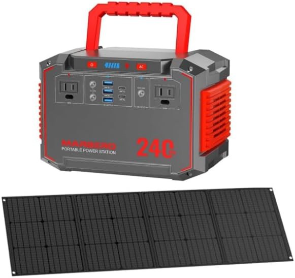 Power Station with 200W Solar Panel Kit