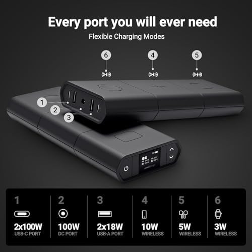 Professional power bank with three wireless plates — photo 4
