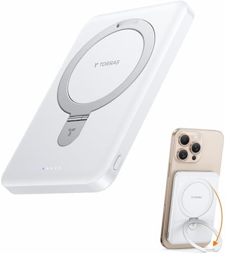 Magnetic power bank with integrated stand — photo 3