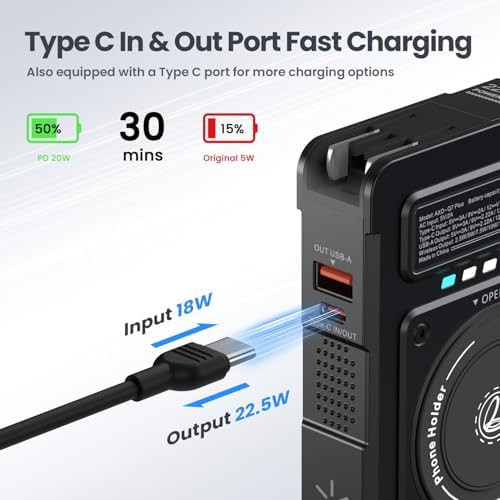 Magnetic power bank with integrated plug — photo 3