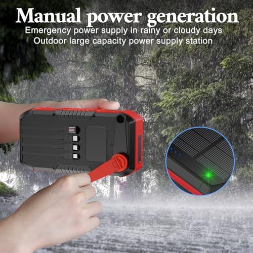 Solar camping bank with hand crank — photo 4
