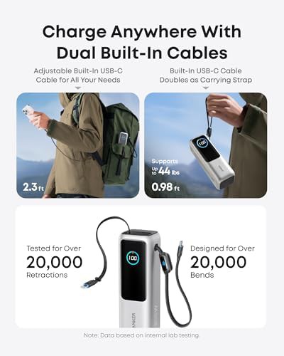 Triple USB-C port laptop power bank — photo 3