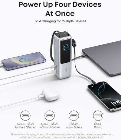 Triple USB-C port laptop power bank — photo 5