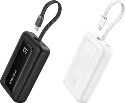 Black and white 30W battery with cable