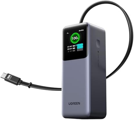Nexode power bank with built-in cable