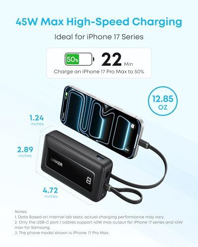 High speed 20,000 mAh dual cable battery — photo 4