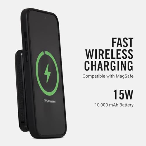 Matte black magnetic battery pack with cables — photo 2
