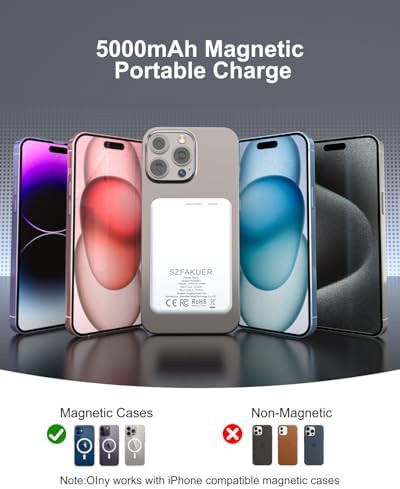 Slim magnetic power bank for iPhone series — photo 4