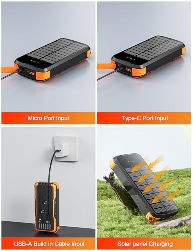 Portable solar charger with 20W fast charging — photo 3