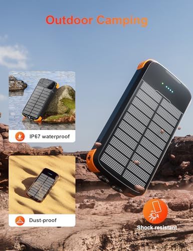 Portable solar charger with 20W fast charging — photo 4