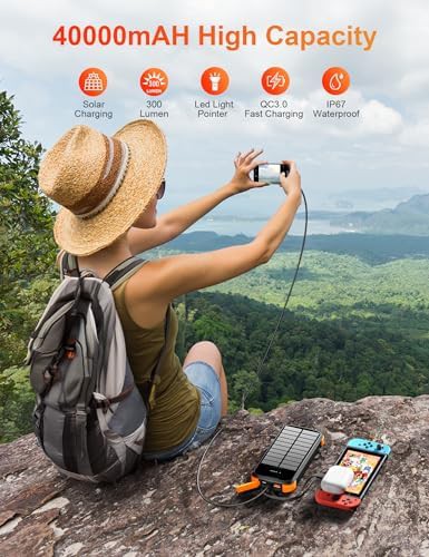 Portable solar charger with 20W fast charging — photo 5