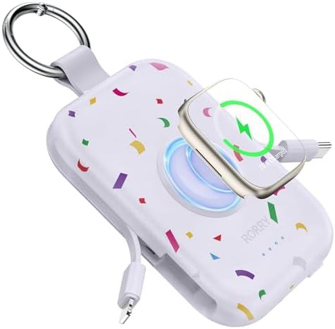Pink mini power bank for watch