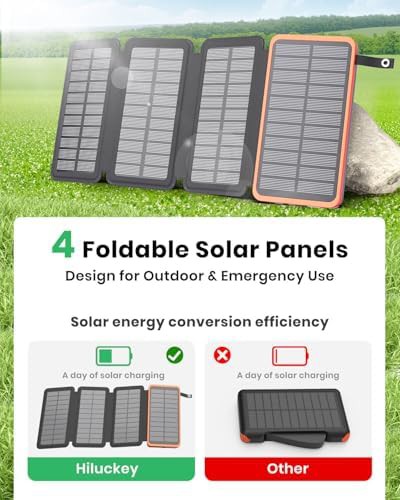 Solar portable charger with four panels — photo 2
