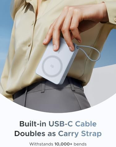 Qi2 wireless power bank with integrated cord — photo 5