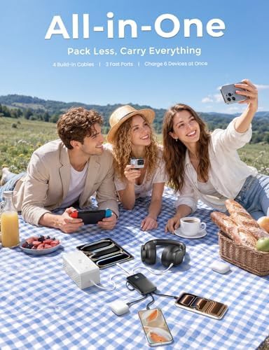 Portable charger with four built in cables — photo 4