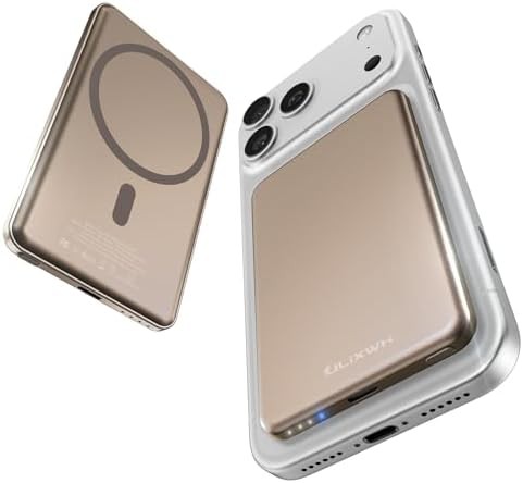 Desert gold alloy magsafe portable charger