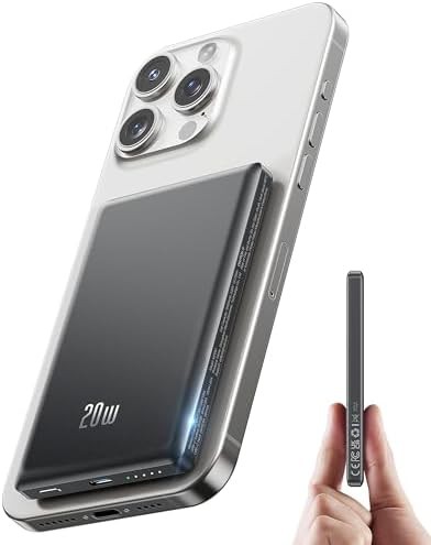 Magnetic slim portable iPhone charger