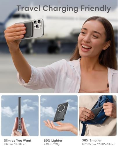 Magnetic slim portable iPhone charger — photo 3