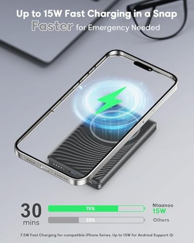 Magnetic slim portable iPhone charger — photo 4