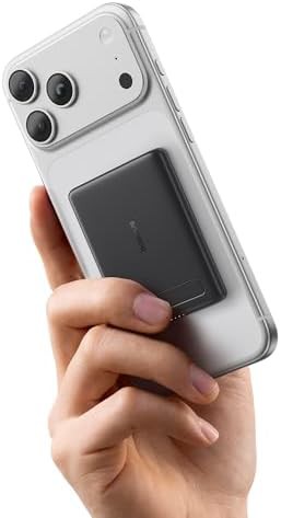 Qi2 certified 5000mAh alloy battery stand