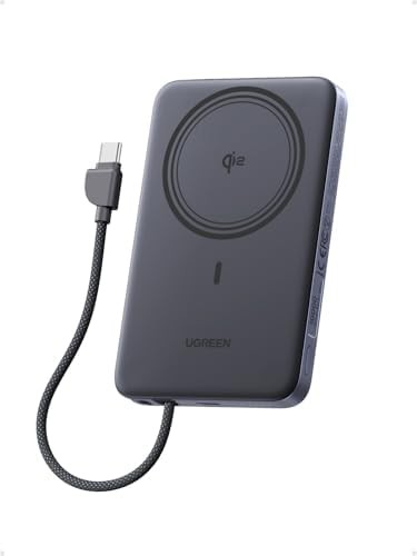MagFlow Air wireless power bank with cable