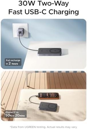 MagFlow Air wireless power bank with cable — photo 3
