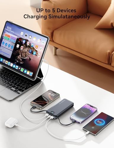 Compact 10000mAh charger with built-in plug — photo 4