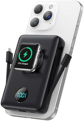 Magnetic charger with integrated watch pad