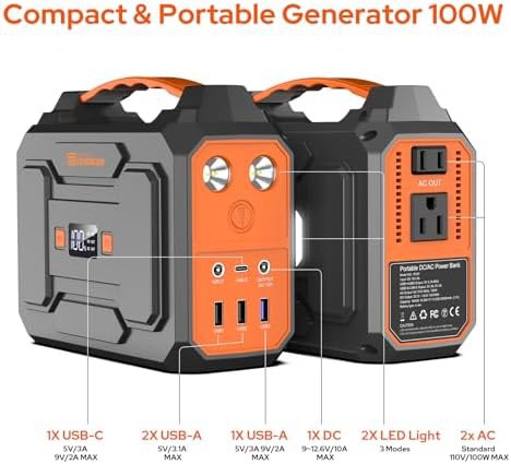 Portable generator with foldable solar panel — photo 5